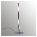 Näve Tvarovaná LED stolní lampa Swirl v chromu