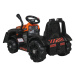Dětský elektrický traktor s radlicí oranžový
