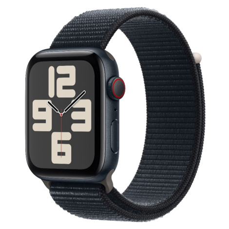 Apple Watch SE GPS 44mm temně inkoustové hliníkové pouzdro s temně inkoustovým provlékacím sport