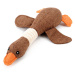 Reedog Plush Duck, plyšová pískací hračka, 32 cm - hnědá