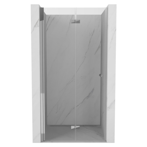 MEXEN MIST dveřní část zalamovací 70x200 cm 6mm chrom, čirá, levé 8A6-070-000-01-00-L