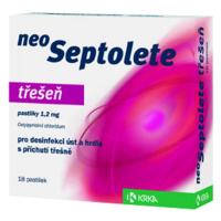 NEOSEPTOLETE TŘEŠEŇ  18X1.2 MG Pastilky rozp. v ústech