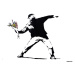 Flower Thrower, Banksy, 59 × 42 cm