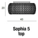 Stropní přisazené svítidlo AZzardo Sophia 5 top AZ0521 E14 5x40W IP20 40cm chromové