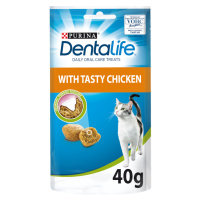 PURINA Dentalife snack pečující o zuby s kuřecí příchutí - 8 x 40 g