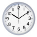 SEGNALE Nástěnné hodiny ručičkové 22,5 cm šedý rám KO-837000050seda