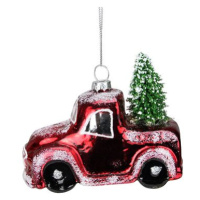 COLMORE BY DIGA Vánoční ozdoba - Auto se smrčkem