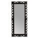Estila Nástěnné šatní zrcadlo NEGRO černé 180cm