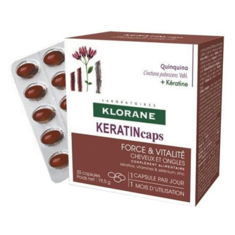 Klorane Keratincaps Síla a vitalita 30 kapslí