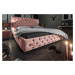LuxD 22858 Designová postel Laney 160x200 cm starorůžový samet