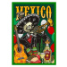 Ilustrace Colorful poster with Mexican musician, IMOGI, 30 × 40 cm