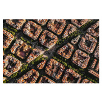 Fotografie Aerial view of typical buildings of, Manel Subirats, 40 × 26.7 cm