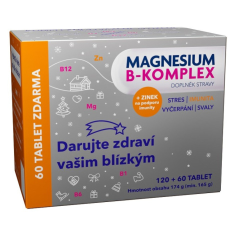 Magnesium B-komplex Vánoce Glenmark Tbl.120+60