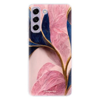 iSaprio Pink Blue Leaves pro Samsung Galaxy S21 FE 5G