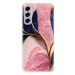 iSaprio Pink Blue Leaves pro Samsung Galaxy S21 FE 5G