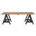 Konferenční stolek s deskou z borovicového dřeva v přírodní barvě 80x140 cm Hampstead – Premier 