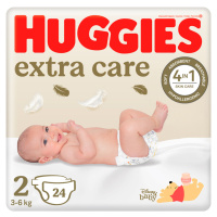 HUGGIES® Plenky jednorázové Extra Care 2 (3-6 kg) 24 ks