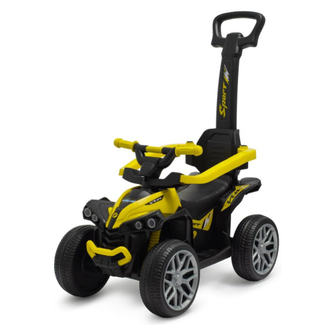 Baby Mix Dětské odrážedlo  Mega Prime EVA s vodící tyčí žluté