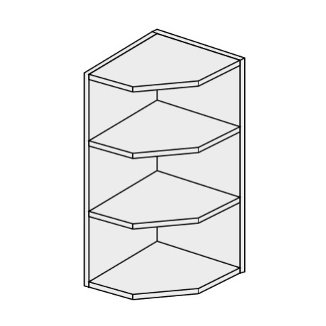 ArtExt Kuchyňská skříňka horní ukončovací PLATINIUM | W7 30 Barva korpusu: Bílá