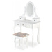 Toaletní stolek s taburetem SARA,Toaletní stolek s taburetem SARA