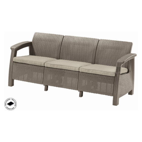 Keter Zahradní nábytek Keter Corfu love seat max třísedačková pohovka cappuccino KT-610349