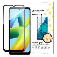 Wozinsky Full Glue Tvrzené sklo Xiaomi Redmi A1+ 9H Celoplošné tvrzené sklo s černým rámečkem