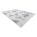 Dywany Łuszczów Kusový koberec Sion Sisal Triangles B3006A ecru/pink – na ven i na doma - 80x150