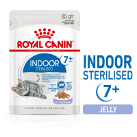 ROYAL CANIN INDOOR 7+ Sterilised v želé, kapsičky pro bytové kočky od 7 let 12 × 85 g