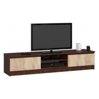 Stolek pod TV RTV K 160 CLP wenge / sonoma