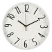 H&L Nástěnné hodiny 3D, 25 cm, bílé
