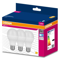 3PAK LED žárovka LED E27 A60 19W = 150W 2452lm 4000K Neutrální 200° OSRAM VALUE