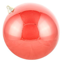 DECOLED Plastová koule, prům. 20 cm, červená, lesklá