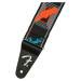 Fender Neon Monogram Strap Blue/Orange