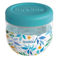 QUOKKA - Bubble, Plastová nádoba na jídlo WATERCOLOR LEAVES, 770ml, 40136