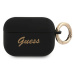 Guess GUAPSSSK pouzdro na Airpods PRO black Silicone Vintage Script