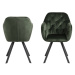 Dkton Designová otočná židle Aletris lesnická zelená