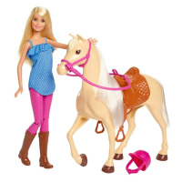 Barbie panenka s koněm, mattel fxh13
