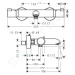 Hansgrohe 13114670 - Termostatická vanová baterie, matná černá