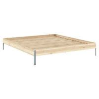 Dvoulůžková postel z borovicového dřeva s roštem v přírodní barvě 180x200 cm Core – Karup Design