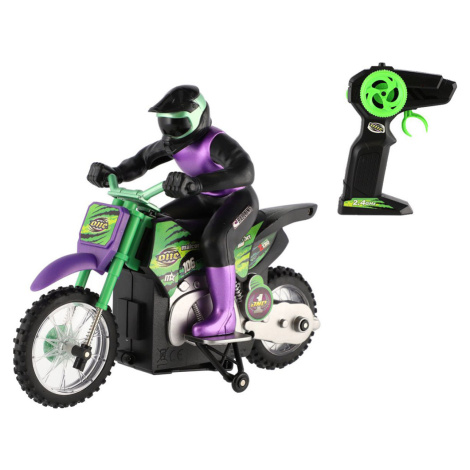 Motorka RC plast 22 cm na dálkové ovládání Teddies