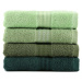 Sada 4 zelených bavlněných ručníků Foutastic, 50 x 90 cm