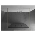 MEXEN/S Kioto samostatně stojící sprchová zástěna 120 x 200, černý vzor 8 mm, nikl kartáčovaná 8