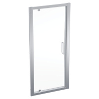 Geberit GEO - Sprchové dveře 90x190 cm, stříbrná/čiré sklo 560.125.00.2