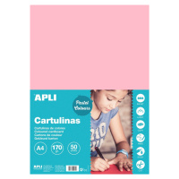 APLI barevný papír, A4, 170 g, růžový