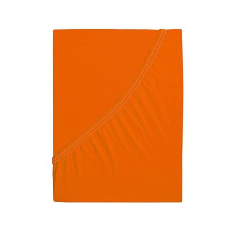 B.E.S. - Petrovice Prostěradlo JERSEY dětské - 70 × 140 cm, Sytá oranžová