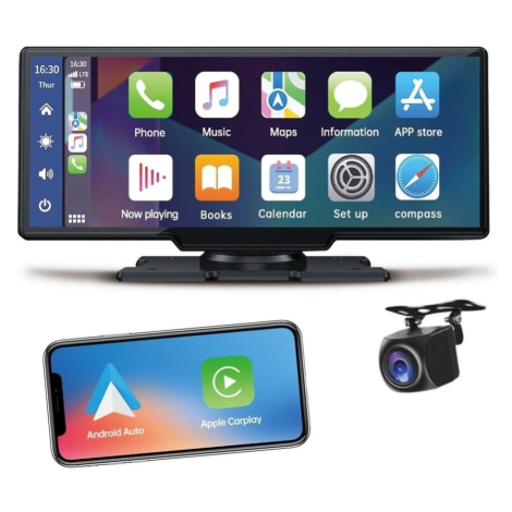 Steelmate L07 monitor10" Apple CarPlay AndroidAuto zrcadlení, 2K+FHD DVR