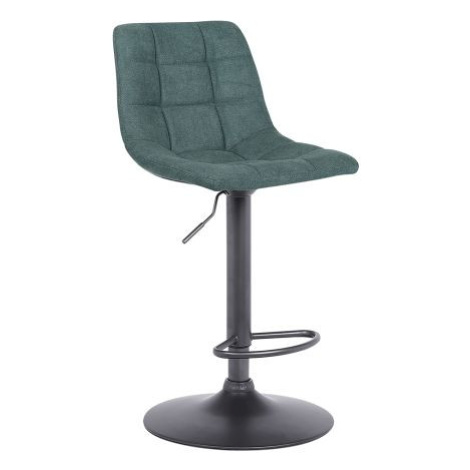 Barová židle LAHELA, smaragdová / černá FOR LIVING