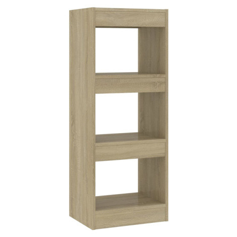 vidaXL Knihovna/dělicí stěna dub sonoma 40x30x103 cm kompozitní dřevo