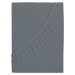 Tmavě šedé napínací prostěradlo 200x220 cm – B.E.S.