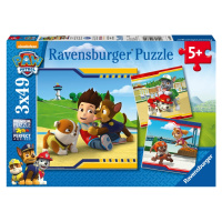 Ravensburger Dětské puzzle (Tlapková patrola: hrdinové s kožichem 3x49p)